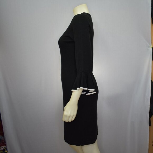 CALVIN KLEIN SHEATH BLACK‎ SWEATER DRESS SZ PET MD - Picture 11 of 11